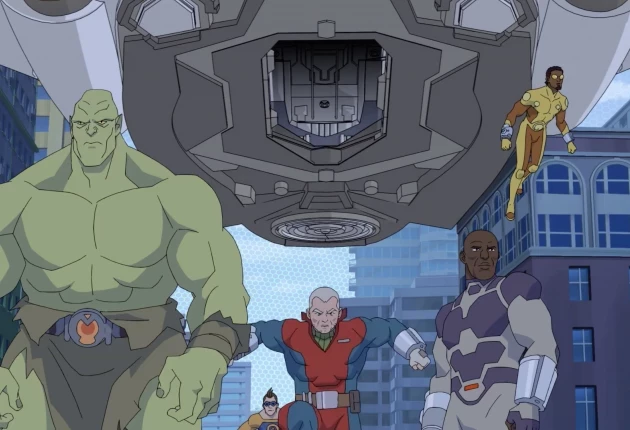 Сцена из мультсериала «Неуязвимый» 4 сезона 1 серии