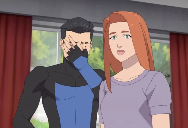 Сцена из мультсериала «Неуязвимый» 4 сезона 1 серии